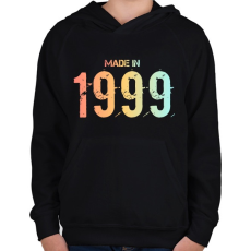 PRINTFASHION 1999 - Gyerek kapucnis pulóver - Fekete