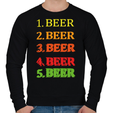 PRINTFASHION 1-5 Beer - Férfi pulóver - Fekete férfi pulóver, kardigán