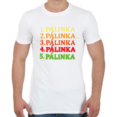 PRINTFASHION 1-5 Pálinka - Férfi póló - Fehér