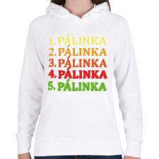 PRINTFASHION 1-5 Pálinka - Női kapucnis pulóver - Fehér női pulóver, kardigán