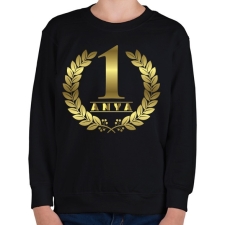 PRINTFASHION #1 Anya - Arany - Gyerek pulóver - Fekete gyerek pulóver, kardigán