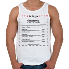 PRINTFASHION #1 Anya összetevők - Férfi atléta - Fehér atléta, trikó