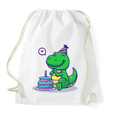 PRINTFASHION 1 éves dínó baba - Sportzsák, Tornazsák - Fehér tornazsák