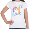 PRINTFASHION 1 éves unikornis - Női póló - Fehér