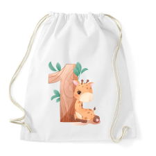 PRINTFASHION 1 éves Zsiráf - Sportzsák, Tornazsák - Fehér tornazsák