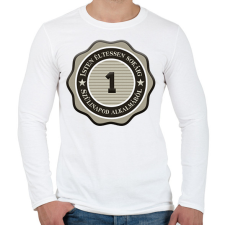 PRINTFASHION 1 - Férfi hosszú ujjú póló - Fehér férfi póló