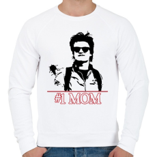 PRINTFASHION #1 Mom - Stranger Things - Férfi pulóver - Fehér