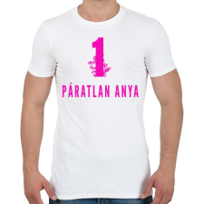 PRINTFASHION 1 PÁRATLAN ANYA - Férfi póló - Fehér férfi póló