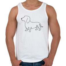 PRINTFASHION 1 vonalas tacsi fekete - Férfi atléta - Fehér