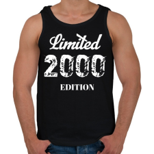 PRINTFASHION 2000 - Férfi atléta - Fekete atléta, trikó