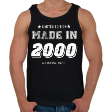 PRINTFASHION 2000 - Férfi atléta - Fekete atléta, trikó