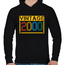 PRINTFASHION 2000 - Férfi kapucnis pulóver - Fekete férfi pulóver, kardigán
