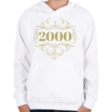 PRINTFASHION 2000 - Gyerek kapucnis pulóver - Fehér