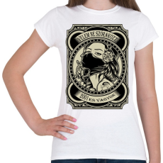 PRINTFASHION 2001 Velem ne szórakozz - Női póló - Fehér