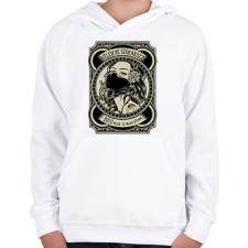 PRINTFASHION 2010 Velem ne szórakozz - Gyerek kapucnis pulóver - Fehér gyerek pulóver, kardigán