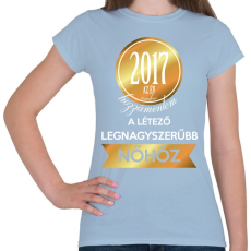 PRINTFASHION 2017 - Női póló - Világoskék