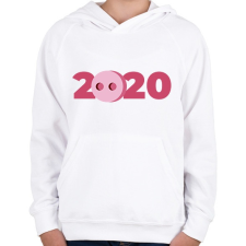 PRINTFASHION 2020 Disznóvágás - Gyerek kapucnis pulóver - Fehér gyerek pulóver, kardigán
