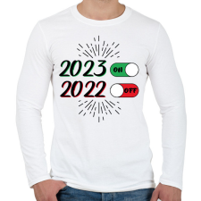 PRINTFASHION 2023 - ON - Férfi hosszú ujjú póló - Fehér férfi póló