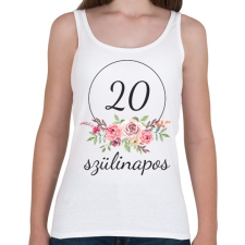 PRINTFASHION 20 éves szülinapos - Női atléta - Fehér női trikó