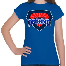 PRINTFASHION 20 YEARS LEGEND - Női póló - Királykék női póló