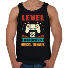 PRINTFASHION 22 éves gamer - Férfi atléta - Fekete atléta, trikó