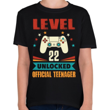 PRINTFASHION 22 éves gamer - Gyerek póló - Fekete gyerek póló