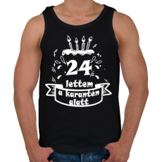 PRINTFASHION 24 lettem - Férfi atléta - Fekete