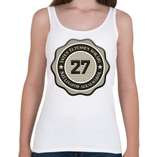 PRINTFASHION 27 - Női atléta - Fehér női trikó