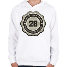 PRINTFASHION 28 - Gyerek kapucnis pulóver - Fehér