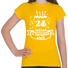 PRINTFASHION 28 lettem - Női póló - Sárga