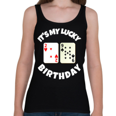 PRINTFASHION 29 POKER SZÜLINAP - Női atléta - Fekete