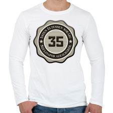 PRINTFASHION 35 - Férfi hosszú ujjú póló - Fehér férfi póló