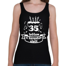 PRINTFASHION 35 lettem - Női atléta - Fekete női trikó