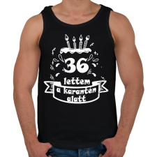 PRINTFASHION 36 lettem - Férfi atléta - Fekete atléta, trikó