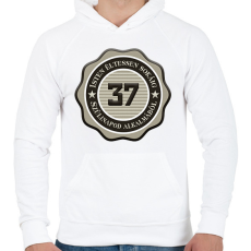 PRINTFASHION 37 - Férfi kapucnis pulóver - Fehér