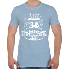 PRINTFASHION 38 lettem - Férfi póló - Világoskék