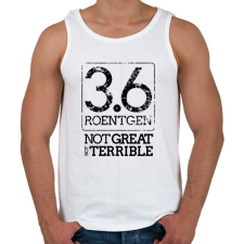 PRINTFASHION 3.6 Roentgen (Black) - Férfi atléta - Fehér atléta, trikó