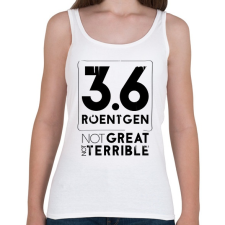 PRINTFASHION 3,6 Roentgen  - Női atléta - Fehér női trikó