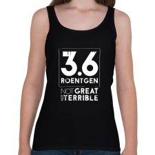 PRINTFASHION 3,6 Roentgen  - Női atléta - Fekete női trikó