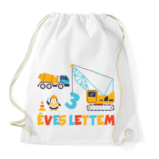 PRINTFASHION 3 ÉVES LETTEM-EGYEDI ÉVSZÁMOS - Sportzsák, Tornazsák - Fehér tornazsák