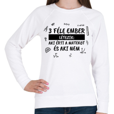 PRINTFASHION 3 féle ember - Női pulóver - Fehér