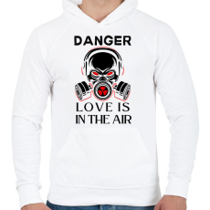 PRINTFASHION 3 - Férfi kapucnis pulóver - Fehér