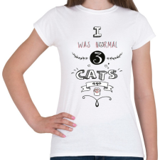 PRINTFASHION 3 macska előtt - Női póló - Fehér női póló