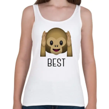 PRINTFASHION 3 majom - best - Női atléta - Fehér női trikó