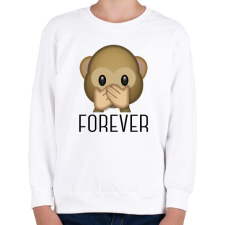 PRINTFASHION 3 majom - forever - Gyerek pulóver - Fehér gyerek pulóver, kardigán
