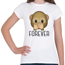 PRINTFASHION 3 majom - forever - Női póló - Fehér női póló