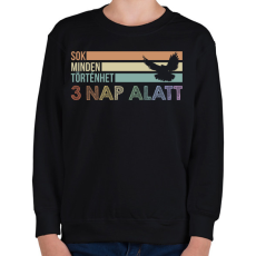 PRINTFASHION 3 nap alatt - Gyerek pulóver - Fekete