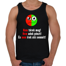 PRINTFASHION 3 nem minta - Férfi atléta - Fekete