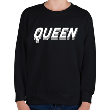 PRINTFASHION 3D queen - Gyerek pulóver - Fekete gyerek pulóver, kardigán