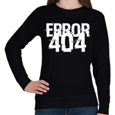 PRINTFASHION 404-es hiba - Női pulóver - Fekete
